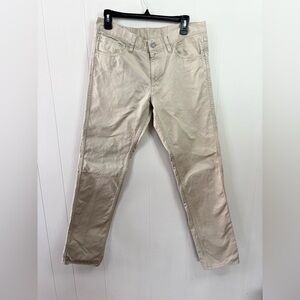 VISVIM tan chino pants men’s straight leg designer 100% cotton size M